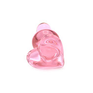 Kiotos Glass - Roze Buttplug Van Glas Met Hartje