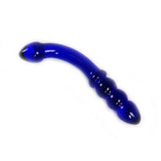 Kiotos - Glazen Dildo Blue Curve - Blauw