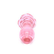 Kiotos Glass - Glazen Buttplug Met Roos - Roze