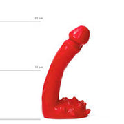 All Red - Klassieke Dildo - 15 x 2,5 cm - Rood