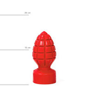 All Red - Buttplug 15 x 6 cm - Rood