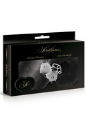 Sweet Caress - Metalen handboeien Met Zwart bont