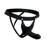 Size Matters Holle Siliconen Strap-on -zwart
