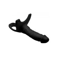 Size Matters Holle Siliconen Strap-on -zwart