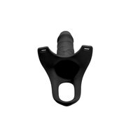 Size Matters Holle Siliconen Strap-on -zwart