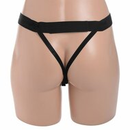 Size Matters Holle Siliconen Strap-on -zwart