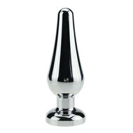 Kiotos - Buttplug Aluminium Met Transparant Kristal - 130 mm x 46 mm