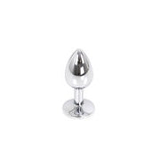 Kiotos - Buttplug aluminium met rood kristal - small