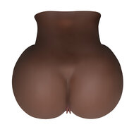 Perfect Toys - Mega Masturbator - Large Met Twee Gaten - Bruin