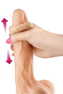Real Body - Real Jo - Realistische Zuignap Dildo Met Bewegende Voorhuid - 18.5 cm - Lichte Huidskleur