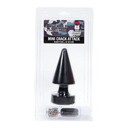 Domestic Partner - Mini Crack Attack - Buttplug - 15 x 6 cm - Zwart