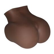Perfect Toys - Mega Masturbator - Large Met Twee Gaten - Bruin