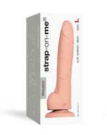 Strap-On-Me Soft Realistic Dildo met zuignap - lichte huidskleur - maat L