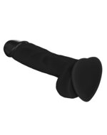 Strap-On-Me Soft Realistic Dildo met zuignap - zwart - maat XL