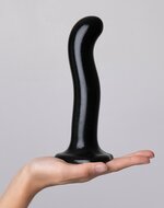 Strap-on-Me G-spot en P-spot Dildo - zwart - maat L