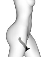 Strap-on-Me G-spot en P-spot Dildo - zwart - maat XL