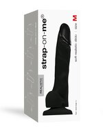 Strap-On-Me Soft Realistic Dildo met zuignap - zwart - maat M