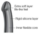 Strap-On-Me Semi-Realistische Dildo met zuignap - paars - maat L
