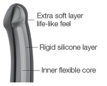 Strap-On-Me Semi-Realistische Dildo met zuignap - paars - maat L
