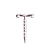 Kiotos - Stalen penis plug Met schroefaandrijving