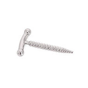 Kiotos - Stalen penis plug Met schroefaandrijving