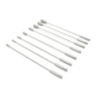 Kiotos - Set Met Geribbelde Rosebud Dilators/sounds In Luxe etui - 8 Stuks