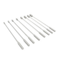 Kiotos - Set Met Geribbelde Rosebud Dilators/sounds In Luxe etui - 8 Stuks