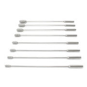 Kiotos - Set Met Geribbelde Rosebud Dilators/sounds In Luxe etui - 8 Stuks