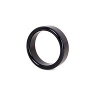Aluminium Lichtgewicht Cockring - Zwart - 40 mm