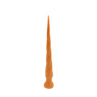 Gold Play - Soft Liquid Siliconen Anaal Dildo - Anaal Snake - Twist - Goud - Maat S
