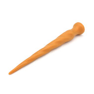 Gold Play - Soft Liquid Siliconen Anaal Dildo - Anaal Snake - Twist - Goud - Maat M