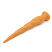 Gold Play - Soft Liquid Siliconen Anaal Dildo - Anaal Snake - Twist - Goud - Maat L