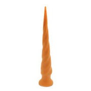 Gold Play - Soft Liquid Siliconen Anaal Dildo - Anaal Snake - Twist - Goud - Maat L