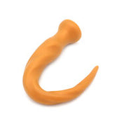 Gold Play - Soft Liquid Siliconen Anaal Dildo - Anaal Snake - Twist - Goud - Maat L