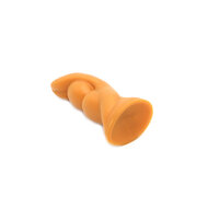 Gold Play - Soft Liquid Siliconen Dildo - Alien - Goud - Maat S