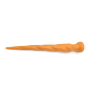 Gold Play - Soft Liquid Siliconen Anaal Dildo - Anaal Snake - Twist - Goud - Maat M