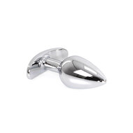 Kiotos - Aluminium buttplug Met Handvat En Sierkristal - Paars