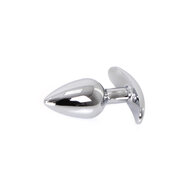 Kiotos - Aluminium buttplug Met Handvat En Sierkristal - Roze