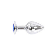 Kiotos - Buttplug Aluminium Met Blauw Sierkristal - Maat M