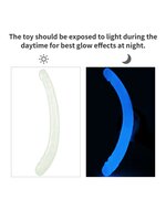 Lovetoy - Lumino Play - Dubbele Dildo - 37 cm - Glow In The dark