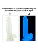 Lovetoy - Dildo 19 cm - Lumino Play - Glow In The Dark