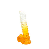 Kiotos Cox Color - Gekleurde Dildo 04 - 22,5 x 4 cm - Transparant/Geel