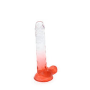 Kiotos Cox Color - Gekleurde Dildo 05 - 20 x 3,2 cm - Transparant/Rood
