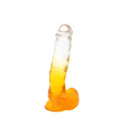 Kiotos Cox Color - Gekleurde Dildo 06 - 22,5 x 4,2 cm - Transparant/Geel