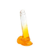 Kiotos Cox Color - Gekleurde Dildo 06 - 22,5 x 4,2 cm - Transparant/Geel