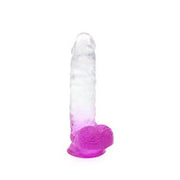 Kiotos Cox Color - Gekleurde Dildo 08 - 18,5 x 4 cm - Transparant/Paars