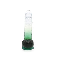 Kiotos Cox Color - Gekleurde Dildo 08 - 18,5 x 4 cm - Transparant/Groen
