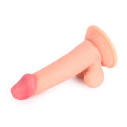 Kiotos Cox - Rechte Dildo Met Balzak 16 x 4 cm - Lichte Huidskleur