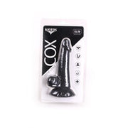 Kiotos Cox - Rechte Dildo met balzak 16 x 4 cm - Zwart
