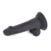 Kiotos Cox - Rechte Dildo met balzak 16 x 4 cm - Zwart